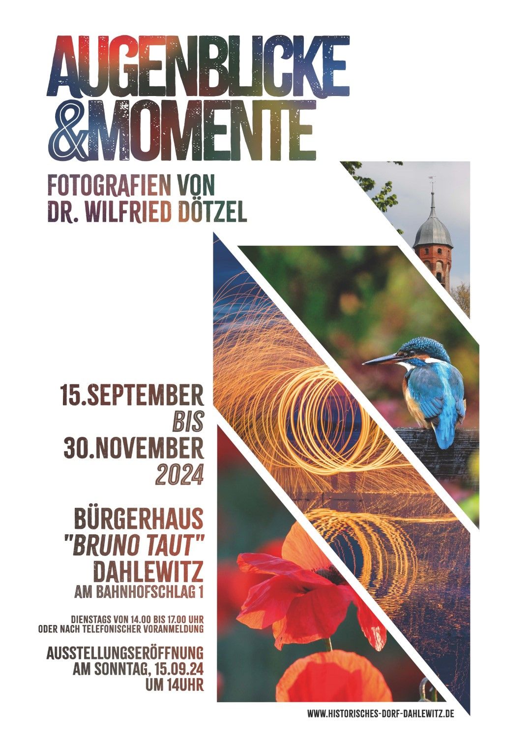 Fotoausstellung „Augenblicke und Momente“ - Fotografien von Dr. Wilfried Dötzel