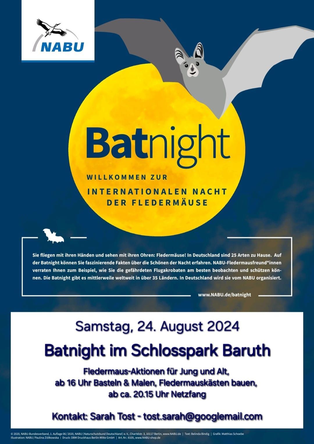 NABU Batnight im Schlosspark Baruth